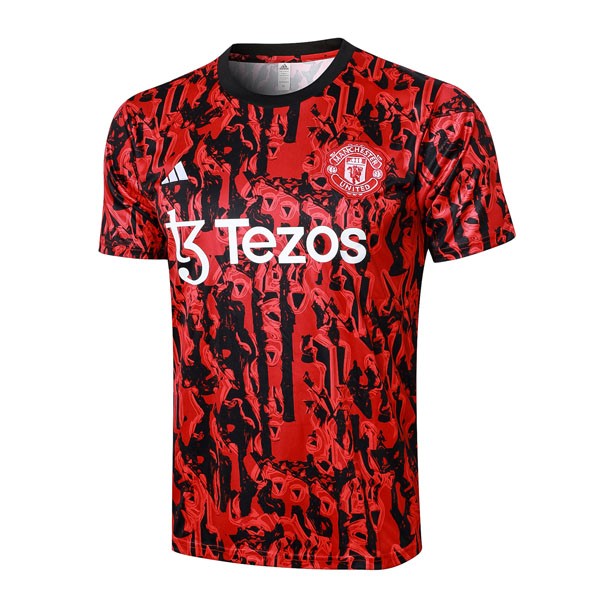 Trikot Trainingsshirt Manchester United 2024 Rote Schwarz